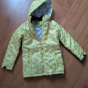 Yellow Kids Jacket with Hood